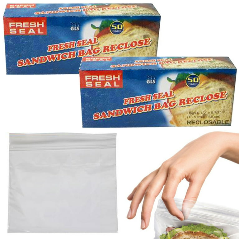 Reseable Sandwich Bags 100-Piece
