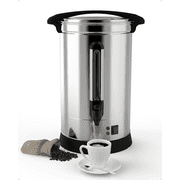 100 Cup Commercial Coffee Maker, [Quick Brewing] [Food Grade Stainless Steel] Large Coffee Urn Perfect For Church, Meeting rooms, Lounges, and Other Large Gatherings