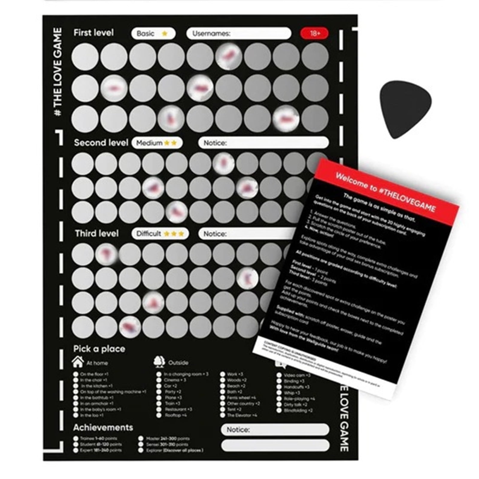 100 Dates Scratch off Bucket List Scratching off Adventure Couple