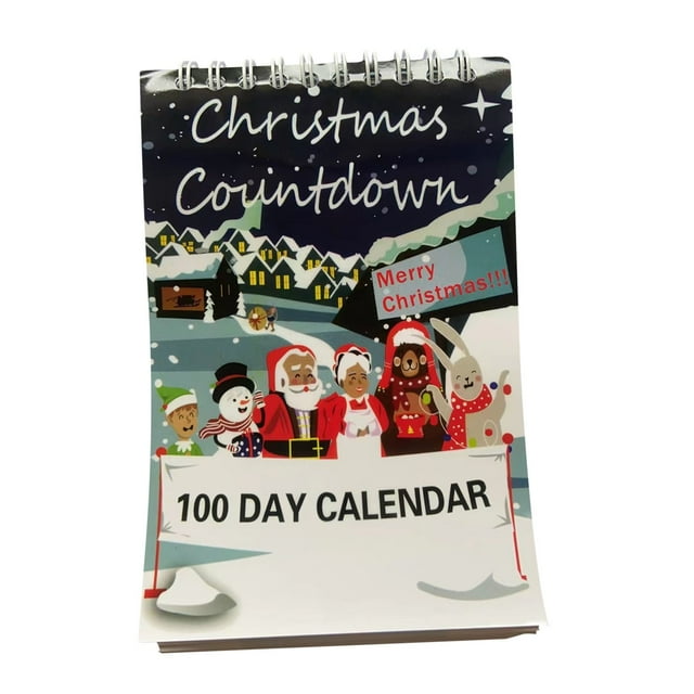 100 Day Christmas Countdown Calendar 2023 Festive Countdown Calendar