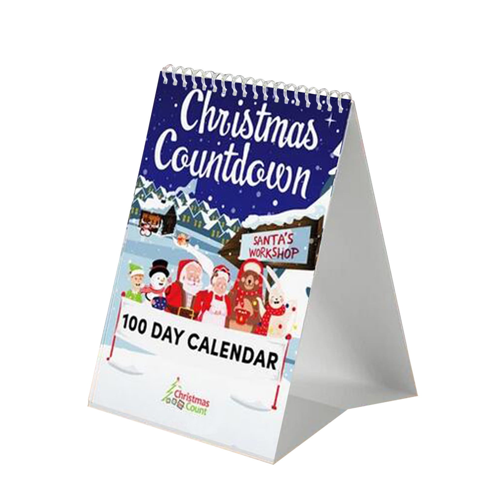 100 Day Christmas Countdown Calendar 2024 Christmas Countdown Calendar Cute Festive Character