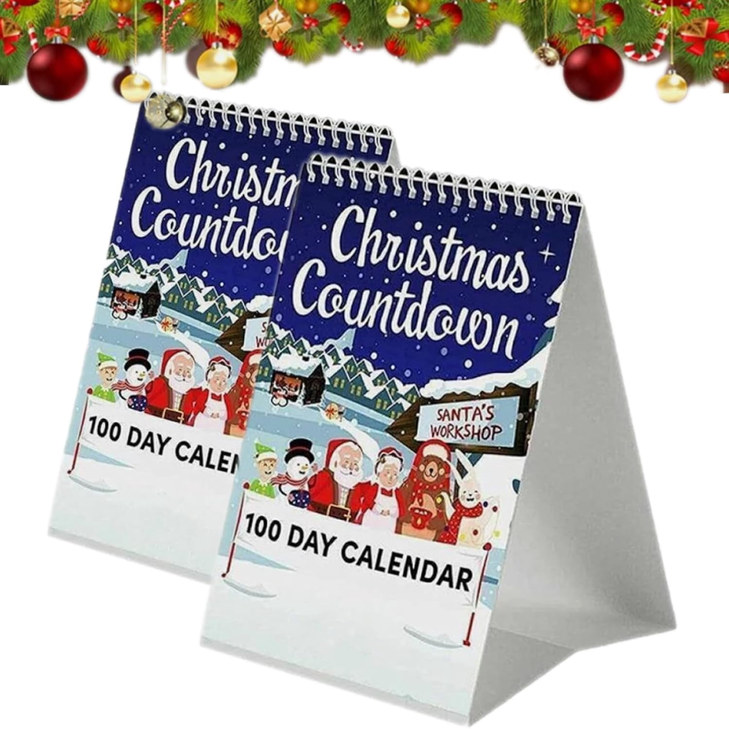 100 Day Christmas Countdown Calendar 2025, 2025 Christmas Tear off ...