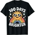 thumbnail image 1 of 100 Days Brighter Cute Rainbow Sunshine School Design T-Shirt Shirts, 1 of 3