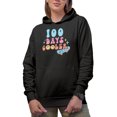 thumbnail image 1 of 100 Days Cooler, Retro School Art Merch Gift, Black Hooded Sweatshirt or Hoodie, Small, 1 of 5