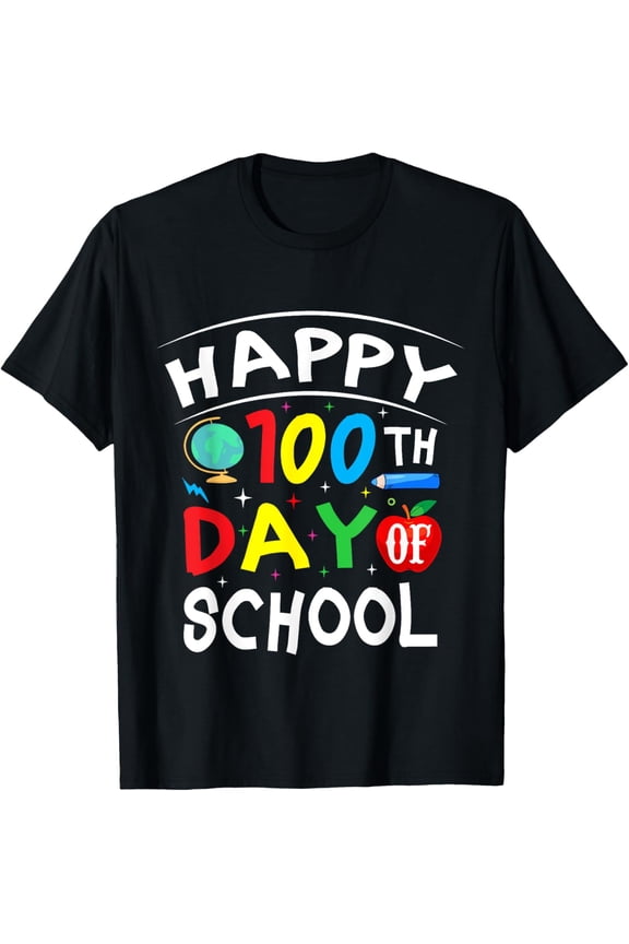 100 Days Happy 100th Day Of School T-Shirt