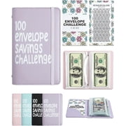 APMFHO 100 Days Money Saving Challenge Coin Envelope Budgetstorage Book, Money Saving Binder, Easy and Fun Way to Save $10,000 or $5,050, Money Saving Challenge with Family, Friends, Bestie P