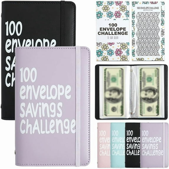 100 Days Money Saving Challenge Coin Envelope Budgetstorage Book,Cash Envelopes for Budgeting Planner Binder to Save ,Easy and Fun Way to Save