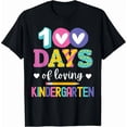 thumbnail image 1 of 100 Days Of Loving Kindergarten 100th Day Of School T-Shirt, 1 of 6