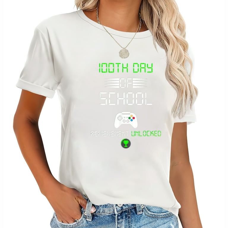 Happy 100th Day Of Kindergarten Unlocked Teacher Or Student T-Shirt Happy 100th Day Of Kindergarten Unlocked Teacher Or Student T-Shirt