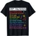 thumbnail image 1 of 100 Days Of School 100th Day of school Activities Teacher T-Shirt mens t shirt，black，women，funny，misfits，men，journey, 1 of 4