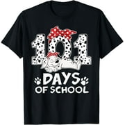 100 Days Of School Dalmatian Dog Women Girl 100 Days Smarter T-Shirt