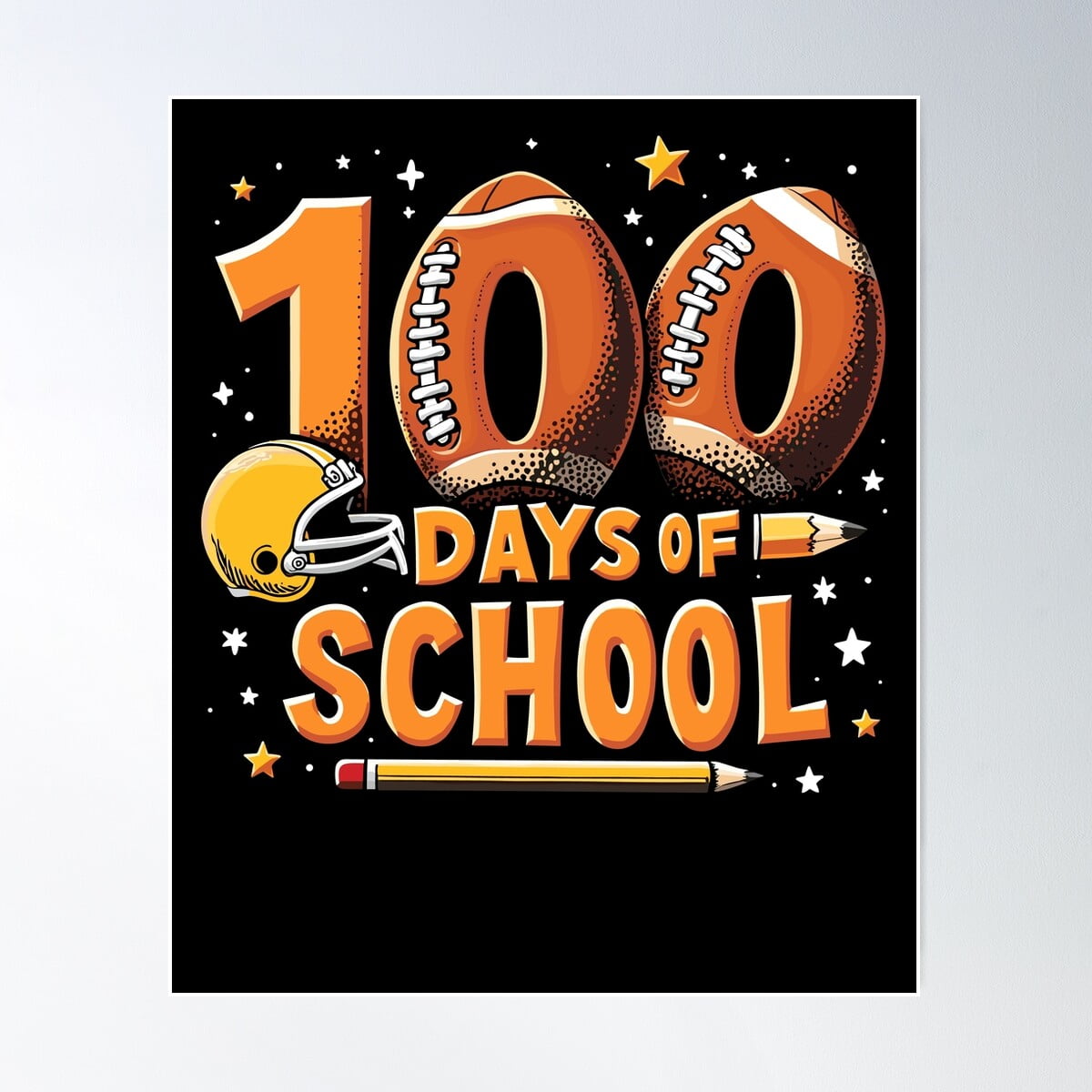 100 Days Of School Football Themed Classroom Milestone Celebration ...