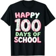 thumbnail image 1 of 100 Days Of School Happy 100th Day Of School Teacher Kids T-Shirt, 1 of 4