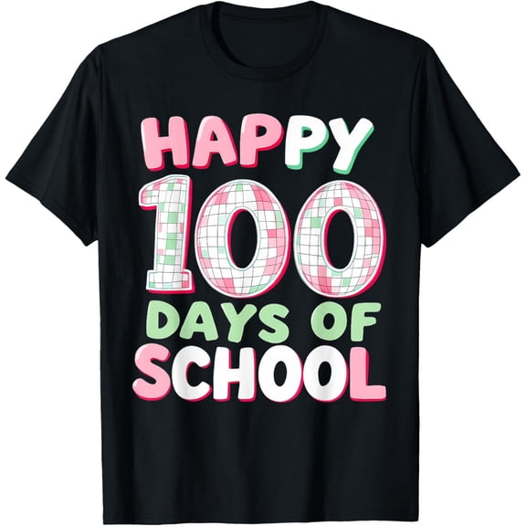 100 Days Of School Happy 100th Day Of School Teacher Kids T-Shirt