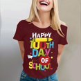 thumbnail image 1 of 100 Days Of School Shirt for Women Teens Girls 100 Days Sprinkled with Fun T Shirt Cute Funny Printed Tee Tops, 1 of 5