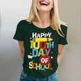 thumbnail image 1 of 100 Days Of School Shirt for Women Teens Girls 100 Days Sprinkled with Fun T Shirt Cute Funny Printed Tee Tops, 1 of 5