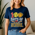 thumbnail image 1 of 100 Days Of School Softball Funny 100Th Day Sport, 100 Days of School Shirt,100 Day TShirt,Back to School Tee,Teacher Gift, 1 of 5