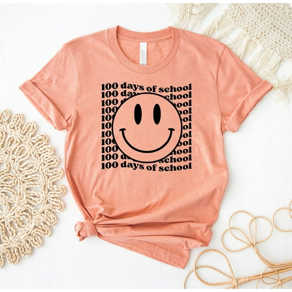 100 Days Of School T-shirt 100Th Day Celebration Gift Smile Magical Tee Women's Top Student Shirt Back To