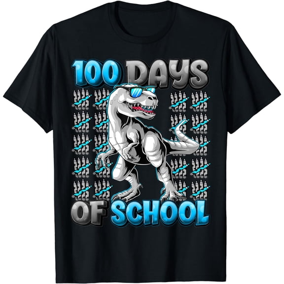 100 Days Of School Trex 100 Days Smarter 100th Day of School T-Shirt