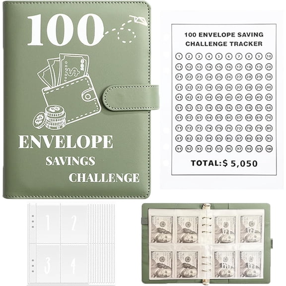 100 Days Saving Envelope Budgetstorage Book, Saving Binder, Easy and Fun Way to Save $10,000 or $5,050, Saving Book with Family, , Bestie