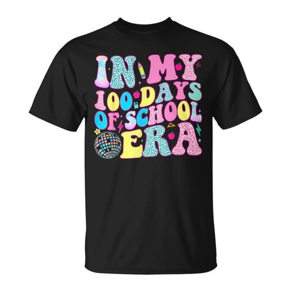 In My 100 Days of School Girls Era T-Shirt – 100th Day Teacher Celebration Tee, Fun Educational Milestone Shirt for Women, Classroom Spirit and Party Outfit