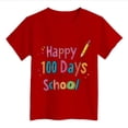 thumbnail image 1 of 100 Days Of School Shirt for Toddler School T Shirt Kids Happy 100th Day Tshirt Boys Girls Tees Tops Children's Tee Shirts Little Girls Clothes Girls Inner Wear Thin Blouse Heart Shirt Toddler Girl, 1 of 3