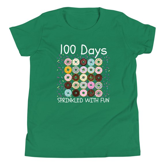 100 Days Shirt Kids Shirt Sprinkled With Fun Shirt 100th Day of School Shirt 100 Days of School Shirt 100 Days Shirt Kids School Shirt (Kelly, L)
