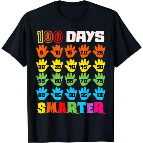100 Days Smarter 100th Day of School Teachers Kids Boys Girl T-Shirt