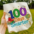 thumbnail image 1 of 100 Days Smarter Embroidery Sweatshirt | Teacher Student Classroom Art | Fun for Sublimation & Apparel, 1 of 4
