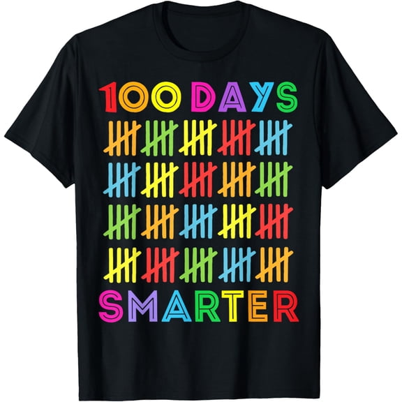 100 Days Smarter Happy 100th Day Of School Adult Adult Adult T-shirt