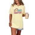 thumbnail image 1 of 100 Days Smarter, Retro Wavy Text with Rainbow Art, Butter Comfort Colors T-Shirt, 2XL, 1 of 1