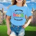 thumbnail image 1 of 100 Days T-Shirt Fashion Printed Short Sleeve Tshirt First Day of School Shirt Kids T Shirts Size 6-7, 1 of 3