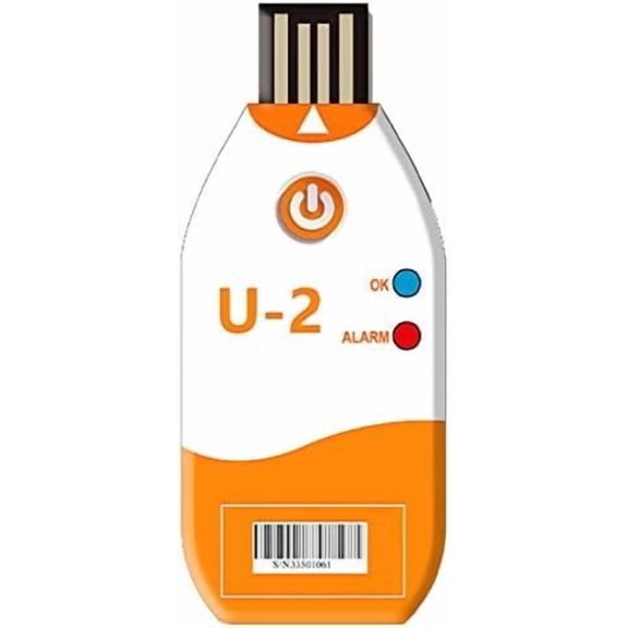 100 Days USB Temperature Data Logger Single Use Temperature Recorder High Accuracy Thermometer 14400 Points with PDF CSV Report,U2