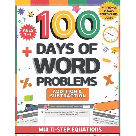 100 Days of 2nd Grade Word Problems: Daily Fun Addition and Subtraction Practice Math Equations Boost Problem-Solving Sk, (Paperback)