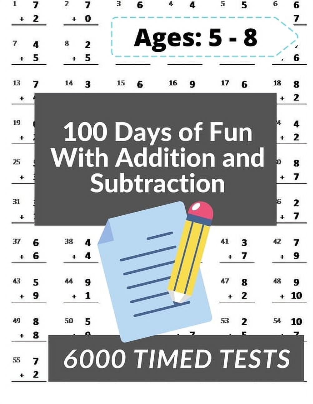 MAD MATH BOOKS 100 Days of Fun With Addition and Subtraction: 0-20 Addition and Subtraction Math Drills for Grades K-2 - Reproducible P, (Paperback)
