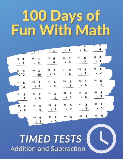 MAD MATH BOOKS 100 Days of Fun With Math: 0-20 Addition and Subtraction Math Drills for Grades K-2 - Reproducible Practice Problems (Paperback)