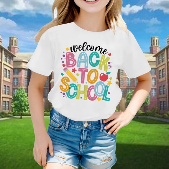 100 Days of School Back To School Season Kids T-Shirt Boy Girls for Kindergarten Tops Kids T Shirts 3T