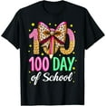thumbnail image 1 of 100 Days of School Coquette Bow 100th Day of School T-Shirt, 1 of 3