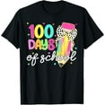 thumbnail image 1 of 100 Days of School Coquette Bow Pencil 100th Day of School T-Shirt TShirt, 1 of 4