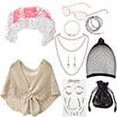 thumbnail image 1 of 100 Days of School Costume, Old Lady Cosplay Black White Curly Wig Glasses Wig Cap Cane Hair Roller Necklace Bracelet, 1 of 3