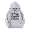 thumbnail image 1 of 100 Days of School Hoodie for Kids Boys Girls - Letter Graphic Long Sleeve Preppy Back to School Sweatshirt, 1 of 4