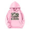 thumbnail image 1 of 100 Days of School Hoodie for Kids Boys Girls - Letter Graphic Long Sleeve Preppy Back to School Sweatshirt, 1 of 4
