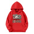 thumbnail image 1 of 100 Days of School Hoodie for Kids Boys Girls - Letter Graphic Long Sleeve Preppy Back to School Sweatshirt, 1 of 4