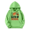thumbnail image 1 of 100 Days of School Hoodie for Kids Boys Girls Letter Graphic Print Long Sleeve Sweatshirt Preppy Back to School Sweatshirts, 1 of 4