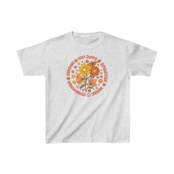 100 Days of School Kids Shirt, 100 Days Smarter Wiser Stronger Kinder