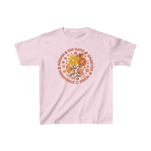 100 Days of School Kids Shirt, 100 Days Smarter Wiser Stronger Kinder