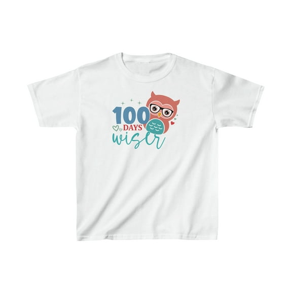 100 Days of School Kids Shirt, 100 Days Wiser