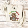 thumbnail image 1 of 100 Days of School Send Snacks Sweatshirt, Embroidered Teacher Funny Raccoon Shirt, 100th Day Outfit, Classroom Humor, 1 of 4