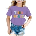 thumbnail image 1 of 100 Days of School Shirt Casual Fashion Letter Printed Round Neck Loose Short Sleeve T Shirt Top First Day of School Shirt Boys Tshirts 4T, 1 of 3
