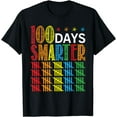 thumbnail image 1 of 100 Days of School Shirt Teacher 100 Days Smarter Shirt Kids T-Shirt, 1 of 4